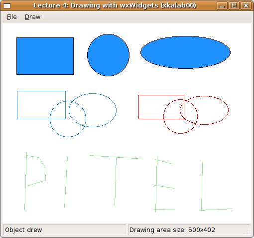 Drawing with wxWidgets